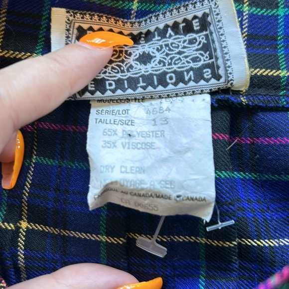 Vintage Editions Lifestyle Plaid Pleated Schoolgirl / Tennis Skirt - Picture 4 of 4